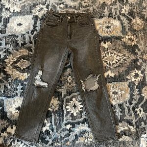 Black Wild Fable jeans with rips in the knees